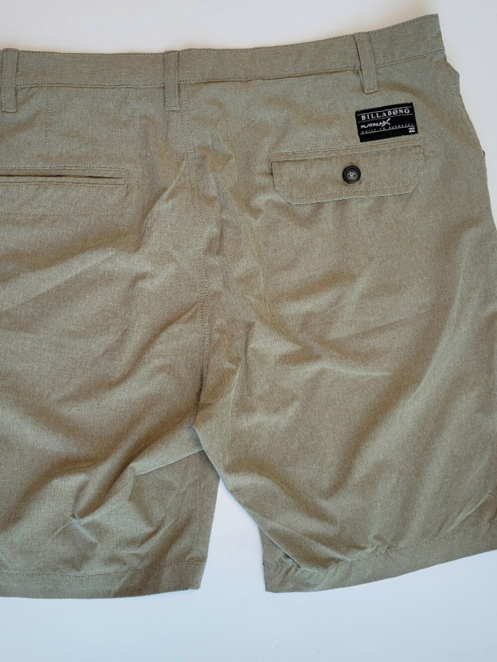Billabong Platinum X Stretch Hybrid Green Shorts Mens Size 38 Built To Submerge